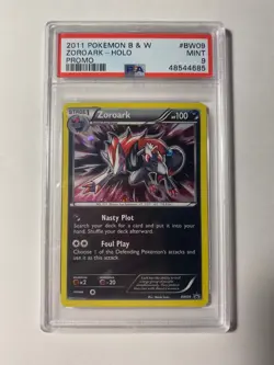 2011 Pokemon Black and White B&W Promo Zoroark Holo #BW09 PSA MINT 9 RARE - Image 1