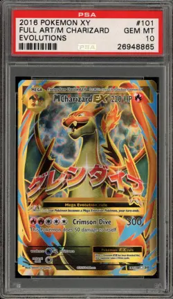 Pokemon M Charizard EX XY Evolutions Full Art #101 PSA 10 Gem Mint - Image 1