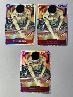One Piece - Starter Deck ST01-013 Roronoa Zoro - Super Rare NM - Image 1
