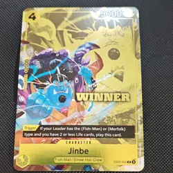 Bandai One Piece Card Game Jinbe Winner Foil EB02 - Image 2