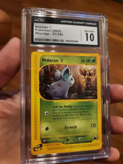 (TOP POP 11) CGC 10 GEM MINT Pokemon 2003 Nidoran Female 81/144 Skyridge Card - Image 2