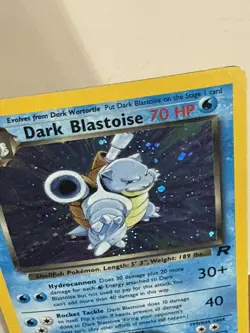 Dark Blastoise 3/82 Holo Rare Team Rocket Pokemon Card - Image 2
