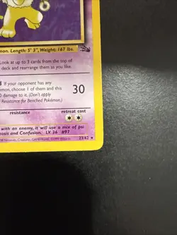 Pokemon Hypno 1st Edition 23/62 Fossil Non-Holo 1st Edition Card Near Mint - Image 3