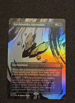 MTG - Earthbender Ascension (FOIL Borderless) Avatar: The Last Airbender NM #307 - Image 1
