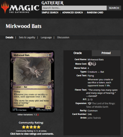2023 MTG Magic the Gathering LOTR Lord of the Rings #546 Mirkwood Bats Scroll - Image 3