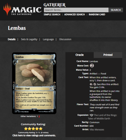 2023 MTG Magic the Gathering LOTR Lord of the Rings Scroll #694 Lembas LTR - Image 3