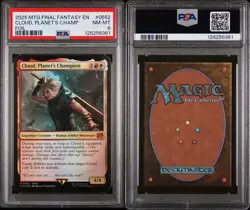 Cloud Planet's Champion Magic The Gathering Final Fantasy 0552 FVII Foil PSA 8 - Image 3