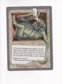 1998 MAGIC THE GATHERING MTG UNGLUED LEXIVORE (PH) - Image 1