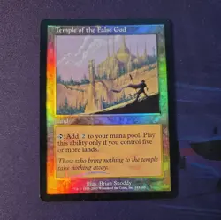 MTG 1x Temple of the False God x1 FOIL Scourge HP - Image 2