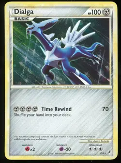 Pokemon TCG Dialga Holo Rare HG&SS Call of Legends 3/95 LP - Image 1