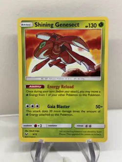 Pokemon SHINING GENESECT 9/73 (Shiny Holo Rare) Shining Legends - NM/Near Mint - Image 1