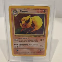 1999 POKEMON JUNGLE #3 FLAREON-HOLO PSA 6 - Image 2