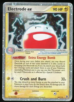 Pokemon TCG Electrode EX Holo Ultra Rare Fire Red & Leaf Green 107/112 MP - Image 1