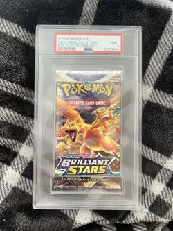Pokemon Brilliant Stars Foil Booster Pack Arceus Art PSA 9 MINT - Image 1