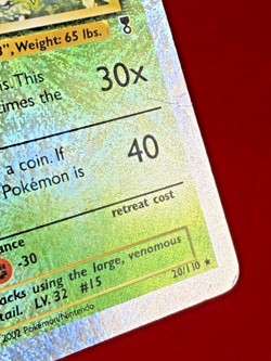 2002 Pokemon Legendary Collection BEEDRILL Reverse Holo 20/110 Card HP - Image 3