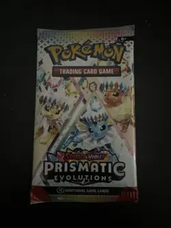 22.62g VERY HEAVY Prismatic Evolutions Pokemon Sealed Booster Pack New - Image 2