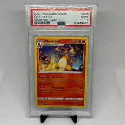 PSA 9 - Pokemon TCG Charizard Vivid Voltage 025/185 Regular Rare - Image 1