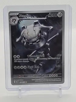 Pokemon Illustration Rare Steelix 150/132 Me01: Mega Evolution Holo (NM) - Image 1