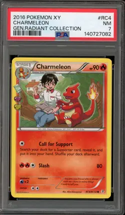 Pokemon Charmeleon XY Generations Radiant Coll. #RC4 PSA 7 - Image 1