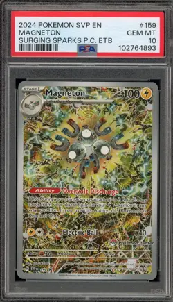 Pokemon Center Stamp Promo Magneton Surging Sparks ETB SVP EN 159 PSA 10 - Image 1