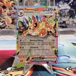 Flareon ex 014/131 Double Rare Holo Prismatic Evolutions Pokemon TCG NM/M - Image 1
