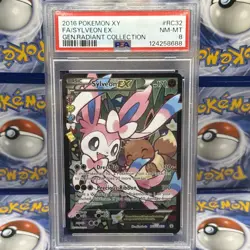 SYLVEON EX - F/A - 2016 Pokemon XY Generations Radiant Collection #RC32 - PSA 8 - Image 1