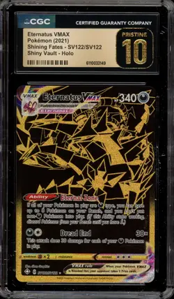 Pokemon Eternatus VMAX Shining Fates Full Art #SV122 CGC 10 Pristine - Image 1