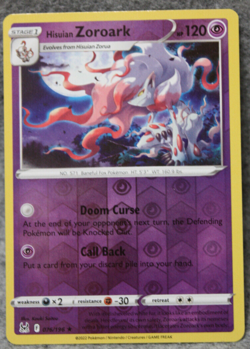 Hisuian Zoroark 076/196 Reverse Holo Lost Origin Pokemon Card - Image 1