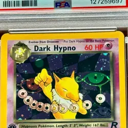 Pokemon Rocket #9 Dark Hypno Holo 1st First Edition PSA 8 NM-M - Image 2