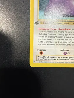 Pokemon TCG Fossil Ditto 18/62 1st Edition Non-Holo Rare - Image 2