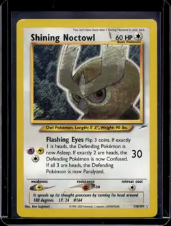 Pokemon Neo Destiny Shining Noctowl 110/105 - Image 1