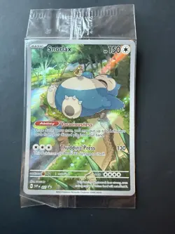Pokemon Snorlax 051 Sv: Scarlet & Violet 151 Black Star Promo Holo Sealed - Image 1