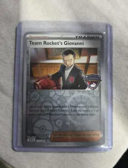 Pokemon TCG Team Rockets Giovanni 174/182 Regional Championship Promo - Image 1