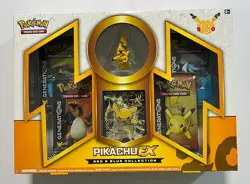 (402899) Pokemon 2016 Pikachu EX Red & Blue Collection Box - Factory Sealed Box - Image 1