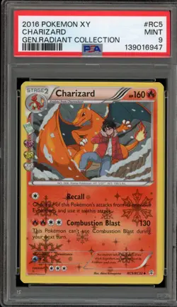 Pokemon Charizard XY Generations Radiant Coll. #RC5 PSA 9 Mint - Image 1
