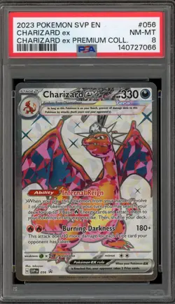 Pokemon Charizard ex Premium Coll. Promo SVP EN 056 PSA 8 - Image 1