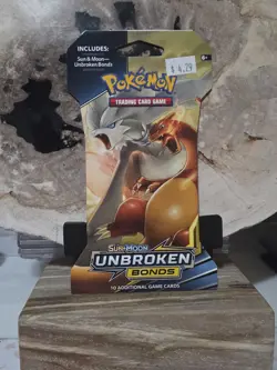 Pokemon Sun And Moon Unbroken Bonds Sleeved Booster Pack Factory Sealed - Image 1