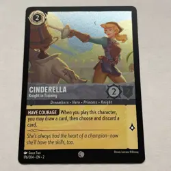 Cinderella 176/204 Disney Lorcana Rise of the Floodborn Common Cold Foil NM - Image 1
