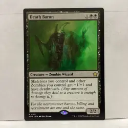 MTG Death Baron Magic: The Gathering Foundations Rare #0521 - Image 1