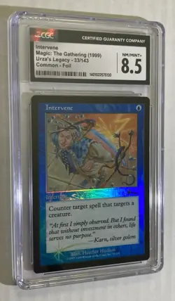 Intervene Urza's Legacy Common Foil Graded CGC 8.5 NM MTG Magic the Gathering - Image 1