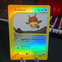Hoothoot 65/144 Reverse Holo Pokemon Card Skyridge 2003 LP - Image 1