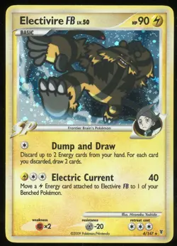 Pokemon TCG Electivire FB Holo Rare Diamond & Pearl Supreme Victors 4/147 LP - Image 1