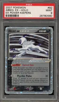 Pokemon Absol ex EX Power Keepers Holo Ultra Rare #92 PSA 9 Mint - Image 1