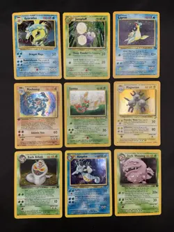 Vintage Holo Rare Pokemon Card Lot Fossil, Base Set, Neo Discovery/Genesis MP/HP - Image 1