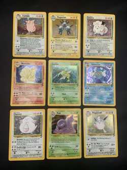 Vintage Holo Rare Pokemon Card Lot - WOTC Era - Base Set 2 - MP/HP - Sycther - Image 1