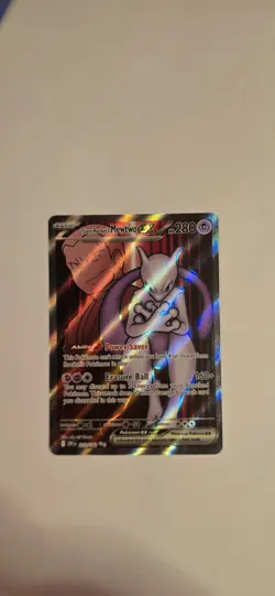 Pokemon TCG Team Rocket's Mewtwo EX Destined Rivals 213/182 Full Art - Image 1