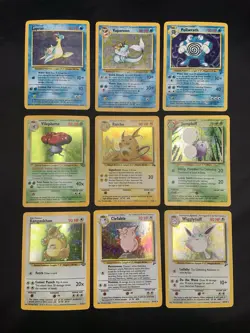 Vintage Holo Rare Pokemon Cards WOTC 1999- Base Set 2 Fossil Jungle MP/HP Raichu - Image 1