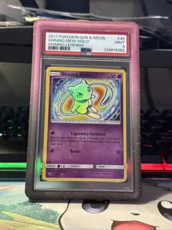 Pokemon TCG Shining Mew Holo Rare Card 40/73 Shining Legends PSA 9 - Image 1