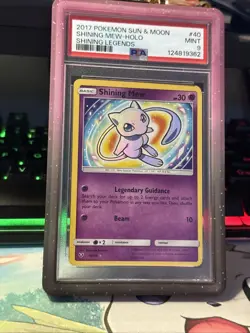 Pokemon TCG Shining Mew Holo Rare Card 40/73 Shining Legends PSA 9 - Image 3