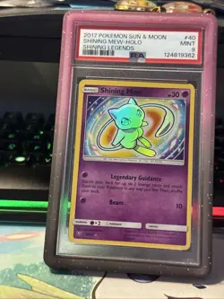 Pokemon TCG Shining Mew Holo Rare Card 40/73 Shining Legends PSA 9 - Image 4